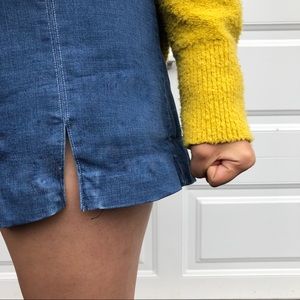 Shorts with front slits jeans